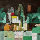 green mansions. oil on board 44x54cm