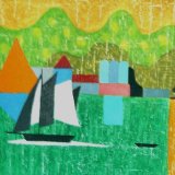 shipshape. acrylic on canvas 29x38cm