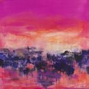 Glasgow, Pink Sunset over the Clyde