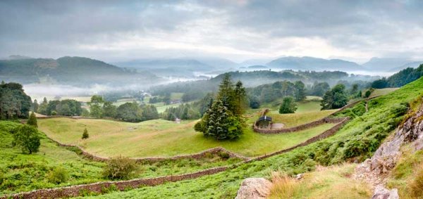 Elterwater And Langdale Mist