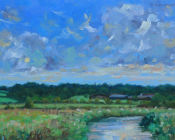 Afternoon glow, The River Rother, Newenden