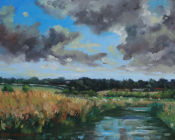 August sun & cloud, Newenden