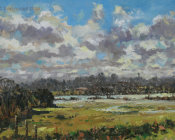 Flooded fields, Newenden