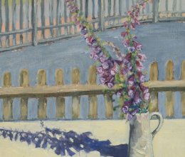 Foxgloves in the morning sun