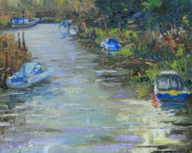 Shimmering light - The Rother at Newenden