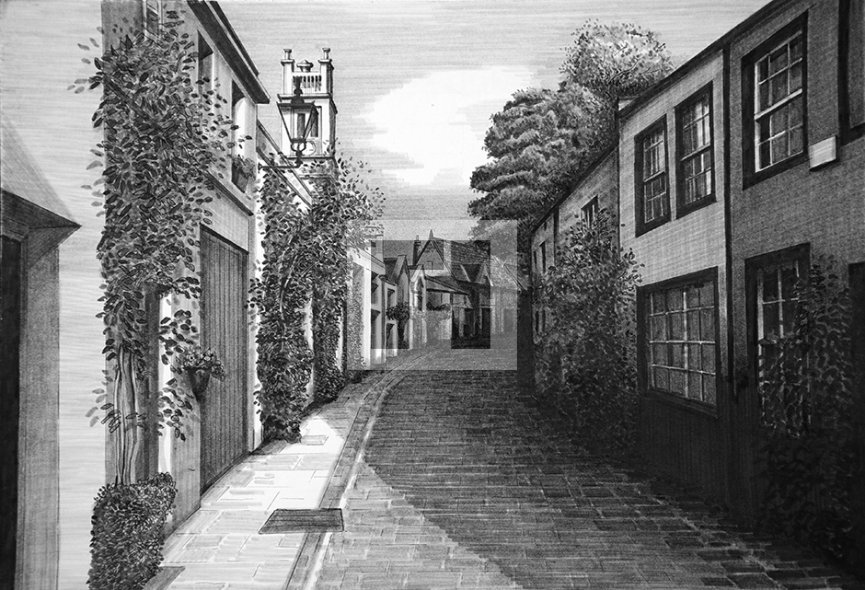Circus Lane from the West