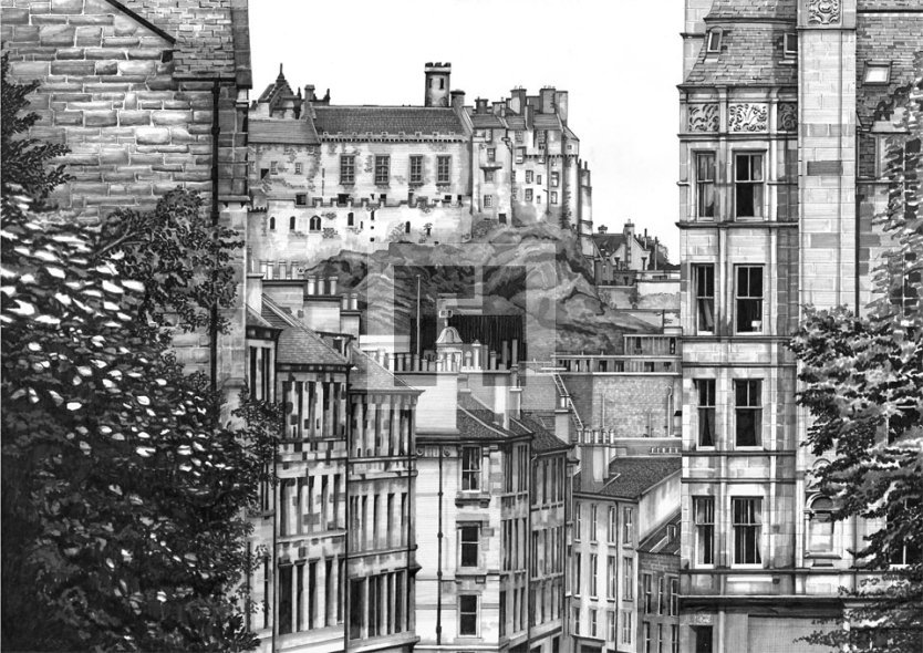 Edinburgh Castle from Bruntsfield