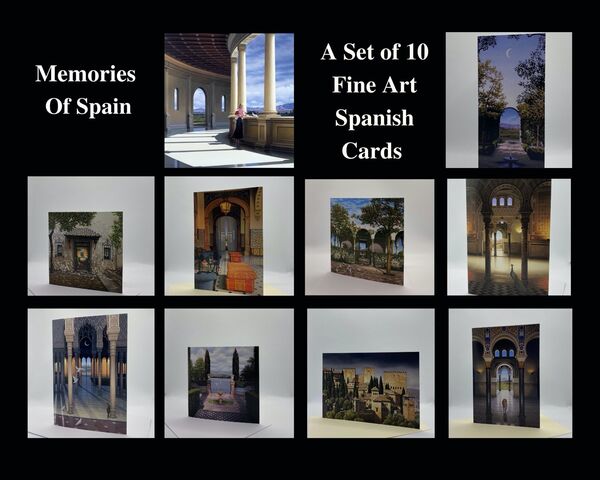 NEW! 'Memories of Spain' Gift Set of 10 Greetings Cards