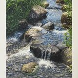 NEW! 'CASCADE' Original Watercolour Painting