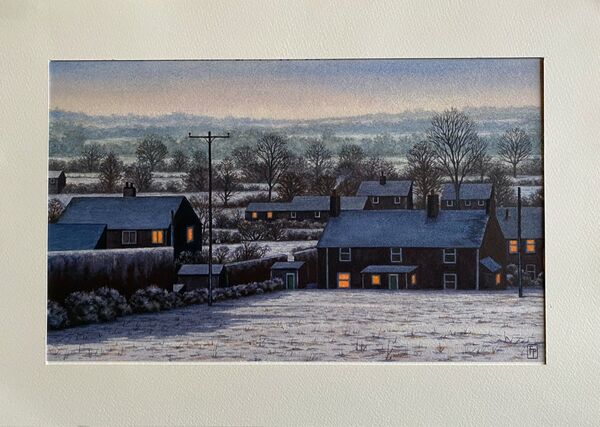 'WINTER EVENING' Original Watercolour on Paper