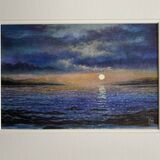 NEW! 'MOONSET' Original Watercolour Painting