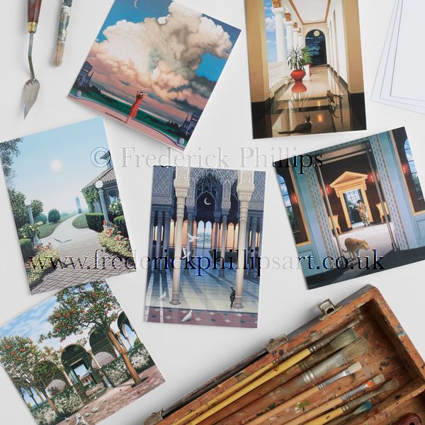NEW! Set of 6 'Dream & Reality' Greetings Cards in gift bag