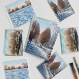 NEW! Set of 8 local Winter Greetings Cards in gift bag