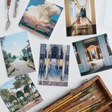 Set of 8 'Dream & Reality' Greetings Cards in gift bag