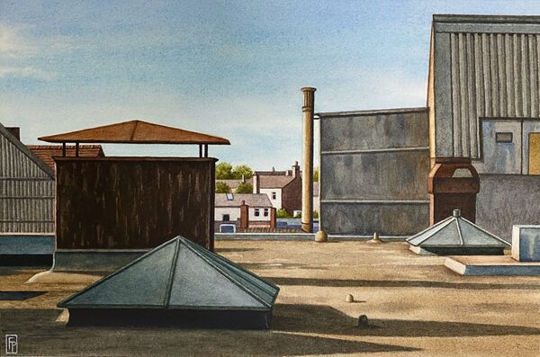 NEW! 'SKYLIGHTS' Original Watercolour Painting