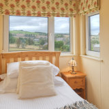 Second bedroom with views over the hills