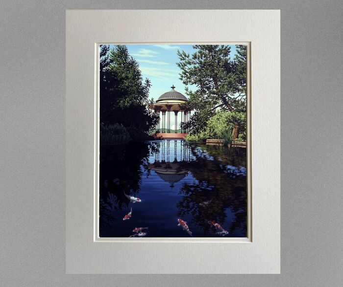 'JAPANESE GARDEN' Mounted Print