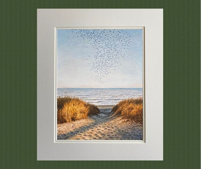 MOUNTED PRINT: 'Murmuration'