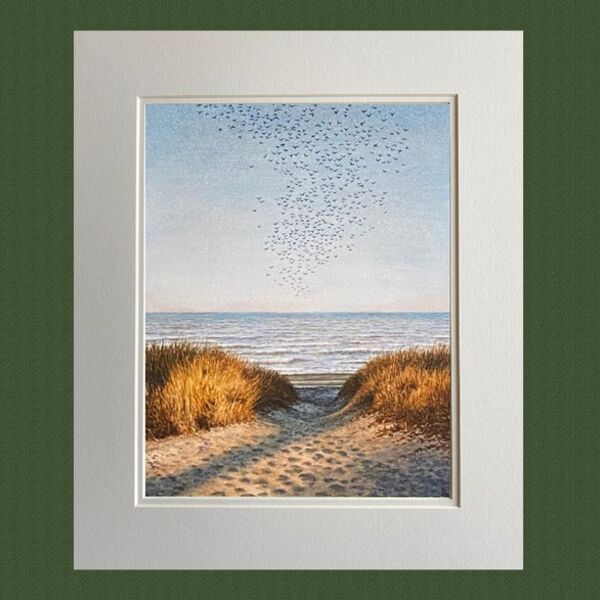 MOUNTED PRINT: 'Murmuration'
