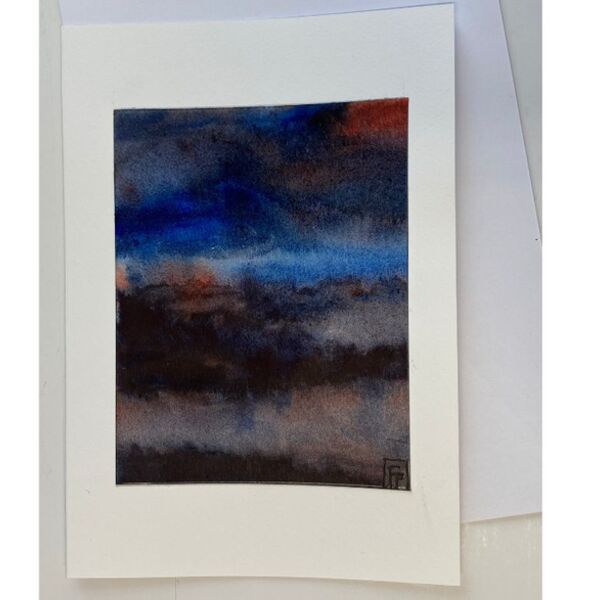 'Multicolour Night Sky' ORIGINAL CARD