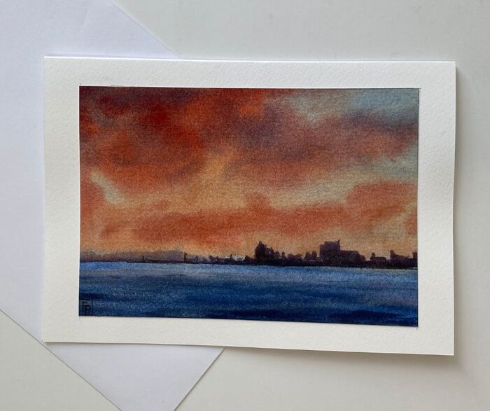 'Sunset' ORIGINAL CARD