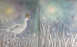 Peacock. Diptych.