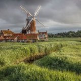 Across the Saltmarsh to Cley Mill
