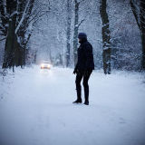 Stalker in snow