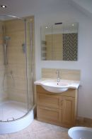 Vanity basin unit with monoblock basin mixer tap