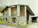 Barn at Schlinig 26x36cms