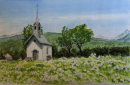 Chapel in the fields 3 Reischach. 34cm x 23cm