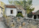 Galsaun, ruined house 28x20cms