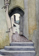 Passage through the walls in Kitzbuhel 28cm x 20cm