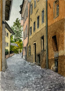 Brixen side street 28x20cms