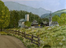 Approach to Lamprechtsberg 28cm x 20cm