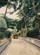 Madrid park 33.7x24cms