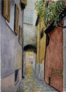 Alley between the main thoroughfares 28cm x 20cm