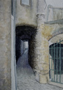 Narrow passageway in Malcesine 28cm x 20cm