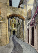 Roman archway in Malcesine 28cm x 20cm
