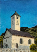 Old church at Mals 28x20cms