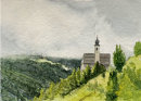 Matsch Church 26x36cms