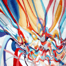 Oscillations V Oil on canvas 60cm x 60cm