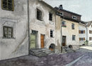 Prad street Sud Tirol 26x36