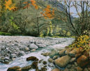 River in Senales Valley Oil on canvas 50cm x 40cm