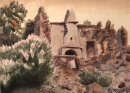 Ruin at Sandima 24.7x34.7cms