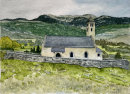 Tartsch church in the field 26x36cms