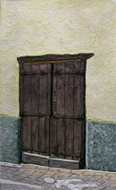 Tramin door 1 16x26cms