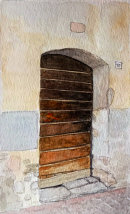 Tramin door 5 16x26cms