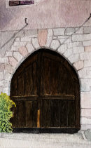 Tramin door 7 16x26cms
