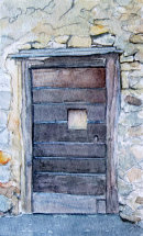 Tschars door 1 16x26cms